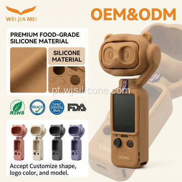 Capa de silicone para câmera gimbal para Osmo Pocket 4P